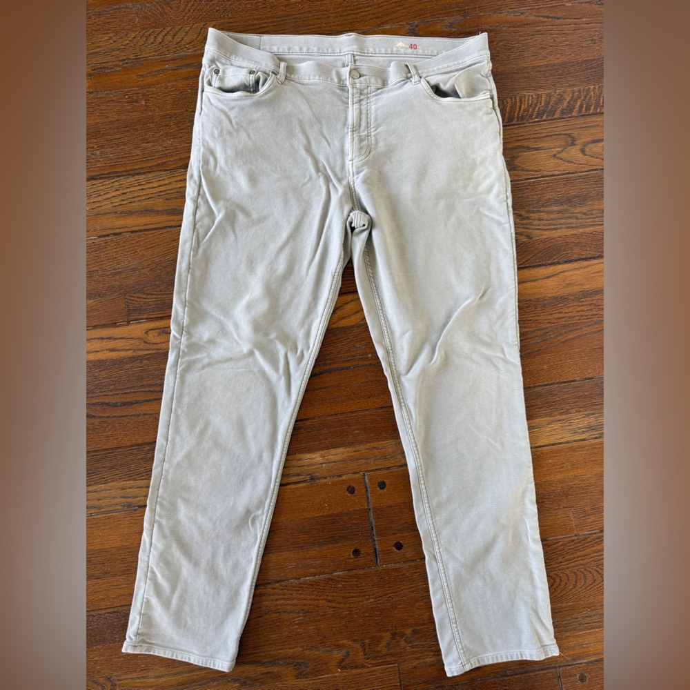 Men’s Faherty stretch terry 5-pocket pants jeans size 40